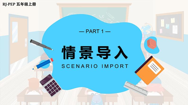 人教PEP版英语五年级上册 Unit1 PartA Let's learn & Ask and answer（教学课件+同步教案）04