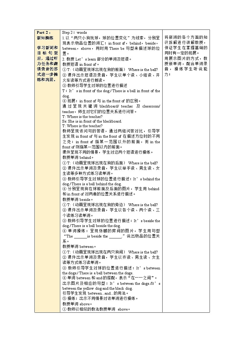 人教PEP版英语五年级上册 Unit5 PartB Let's learn & find and say（教学课件+同步教案）02