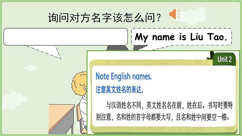 Unit 2  What’s your name Story time（课件+素材）-2024-2025学年译林版（三起）（2024）英语三年级上册07