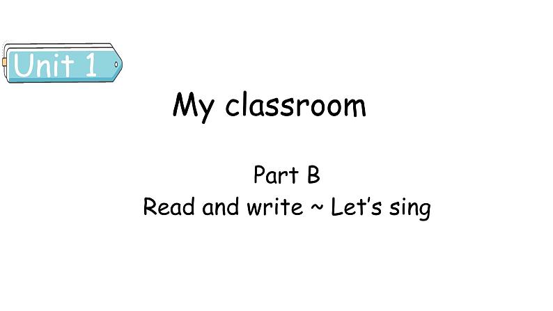 Unit 1 My classroom Part B Read and write 课件01