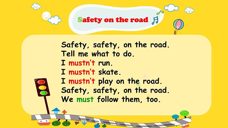 Unit4 Road safety (Grammar time Fun time & Sound time)课件02