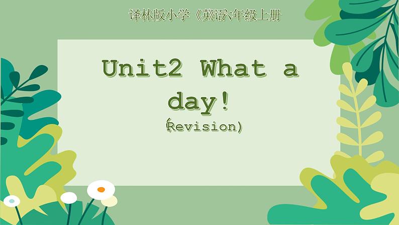 Unit 2 What a day! (Revision)课件01