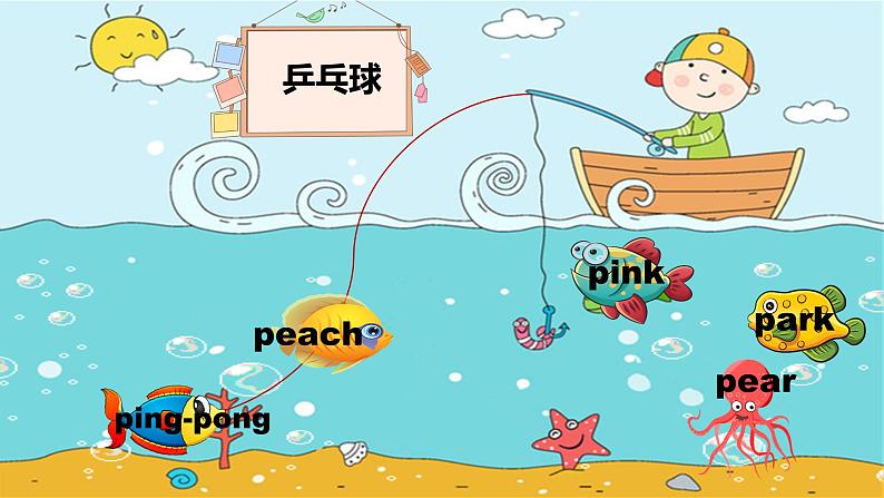 Unit 1《Sports and Games》单元词汇fishing （课件）-2024-2025学年人教新起点版英语四年级上册02