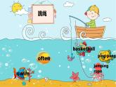 Unit 1《Sports and Games》單元詞匯fishing （課件）-2024-2025學(xué)年人教新起點(diǎn)版英語四年級(jí)上冊(cè)