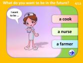 Unit 6 Jobs 選擇-what do you want to be （課件）-2024-2025學(xué)年人教新起點(diǎn)版英語(yǔ)四年級(jí)上冊(cè)