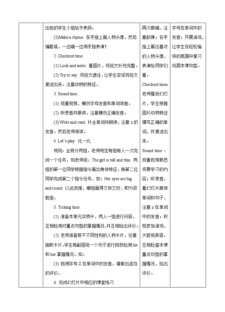 牛津译林版英语四上Unit8 Dolls 第3课时 Sound time & Checkout time（课件+同步教案+练习+素材）02