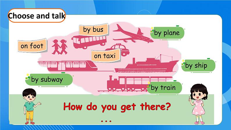 【教-学-评一体】人教PEP版六年级英语上册-Unit 2 Ways to go to school PA Let's talk （课件+教案+习题不含听力音频）08