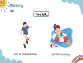 Module 2 Unit 1 She's reading a book. period 1课件