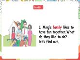 冀教版（三起點）英語五上Unit1  My Family Lesson 5 Having Fun Together課件+素材