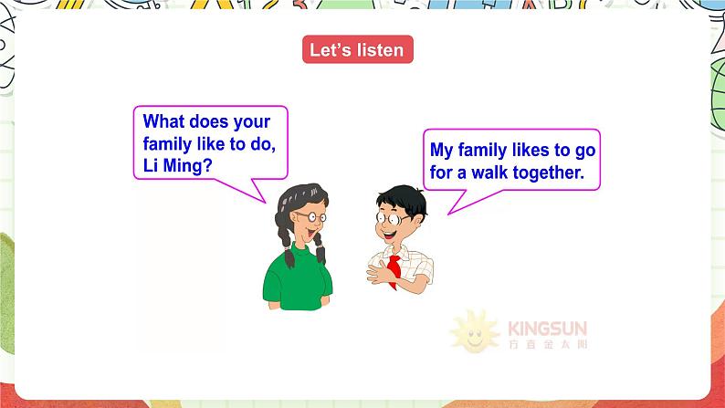 冀教版（三起点）英语五上Unit1  My Family Lesson 5 Having Fun Together课件+素材04