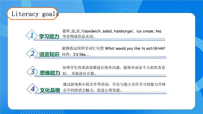 【教-学-评一体】人教版英语五年级上册-Unit 3 What would you like PA Let's learn（课件+教案+习题）04