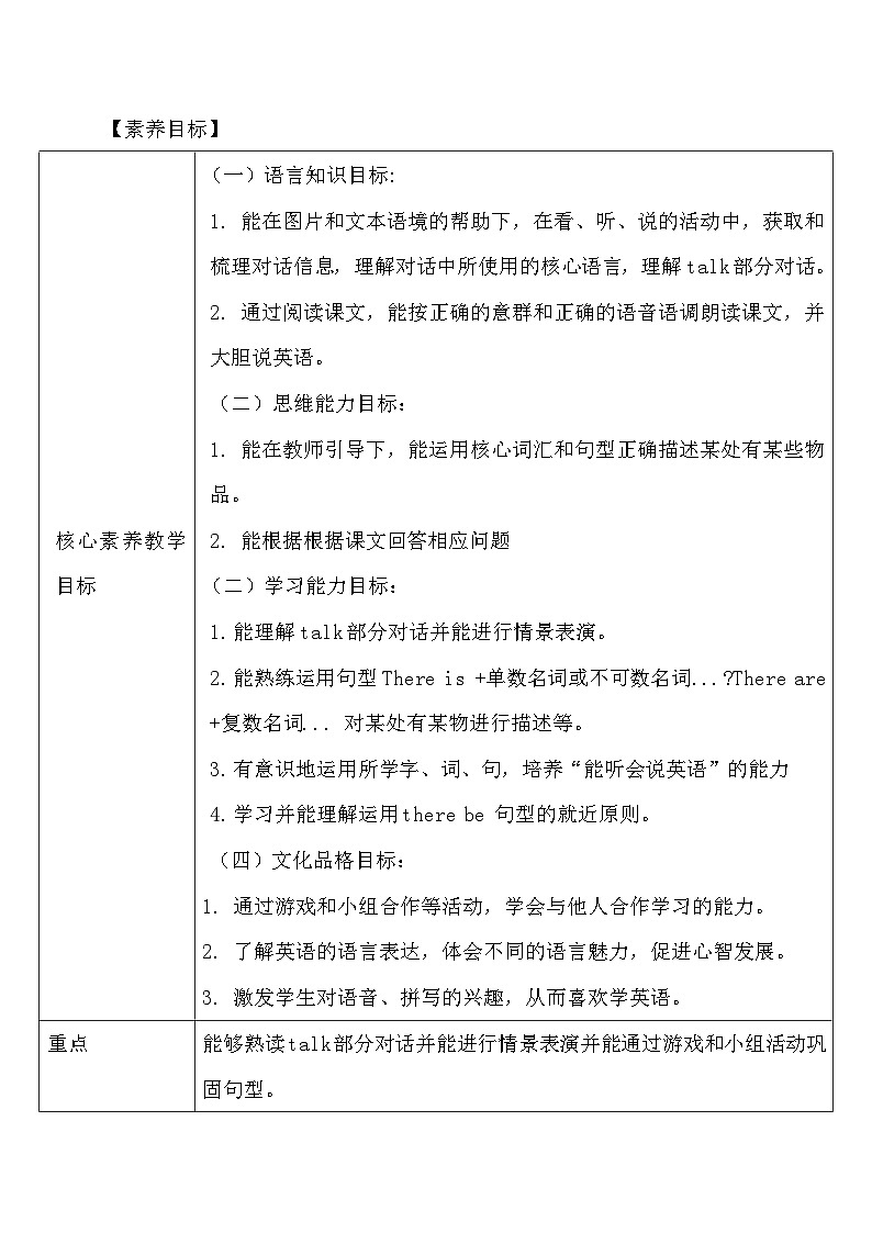 【教-学-评一体】人教版英语五年级上册-Unit 5 There is a big bed PB let's talk（课件+教案+习题）02