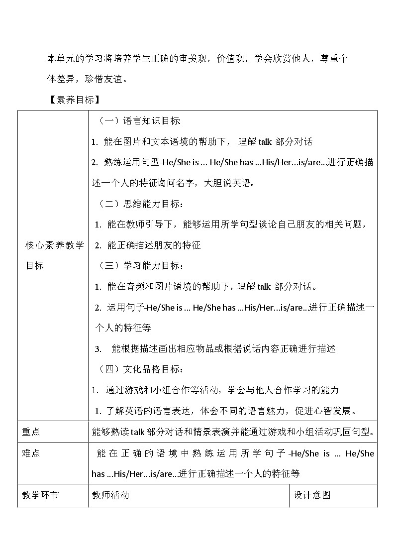 【教-学-评一体】人教版英语四年级上册-Unit 3 My friends PB let's talk（课件+教案+习题）02