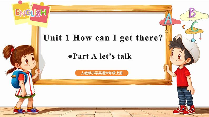 PEP版6上英语unit 1 How can I get there part A talk 课件01