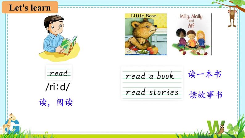 Unit 1 We are going to read stories.Period 1 Part A & B（课件）-2024-2025学年湘少版（三起）英语五年级下册07