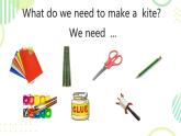 Unit 3 Let's make a kite. Part A, Part B（课件）-2024-2025学年湘少版（三起）英语五年级下册