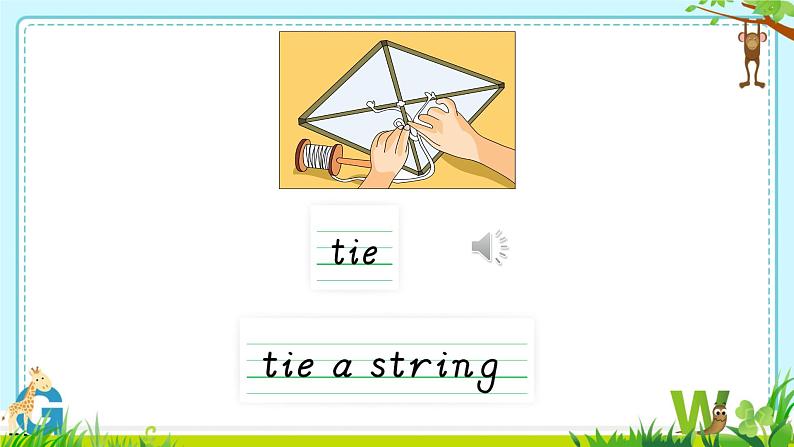 Unit 3 Let's make a kite. Period 1（课件）-2024-2025学年湘少版（三起）英语五年级下册第8页