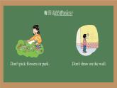 Unit 4 Don't talk here. Period 3 Reading & Writing（課件）-2024-2025學(xué)年湘少版（三起）英語五年級下冊