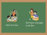 Unit 4 Don't talk here. Period 3 Reading & Writing（課件）-2024-2025學(xué)年湘少版（三起）英語五年級下冊