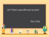 Unit 7 There 's a post office near my school. Part C, D & E（課件）-2023-2024學(xué)年湘少版（三起）英語五年級下冊