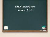 Unit 2 She looks cute. Lesson  7 ~ 8（課件）-2024-2025學(xué)年人教精通版英語(yǔ)五年級(jí)上冊(cè)