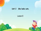 Unit 2 She looks cute. Lesson   8（课件）-2024-2025学年人教精通版英语五年级上册1