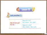 Unit 2 She looks cute. Lesson  9 ~ 10（课件）-2024-2025学年人教精通版英语五年级上册