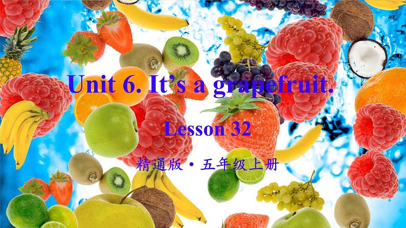 unit 6 It's a grapefruit. Lesson 32（课件）-2024-2025学年人教精通版英语五年级上册02