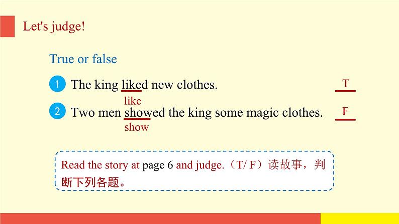 Unit 1 The king's new clothes（第1课时）教学PPT（译林牛津版英语六上）07