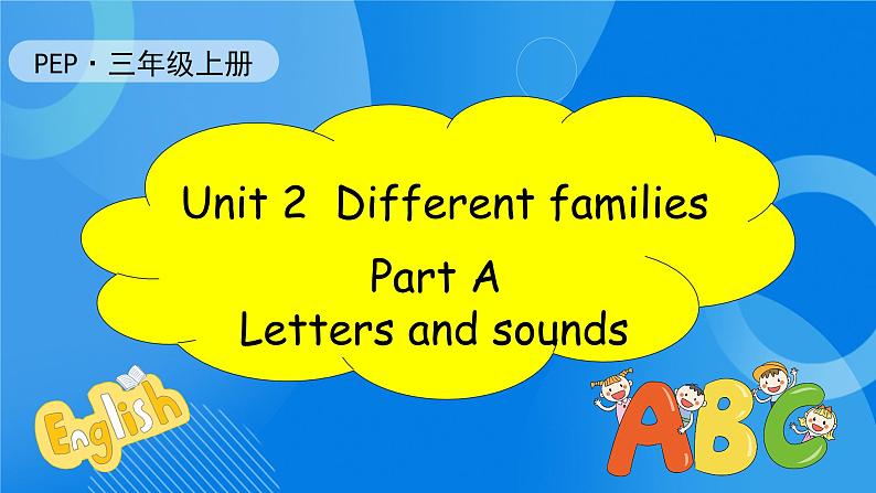 【核心素养】人教版英语三年级上册-Unit 2 Different families Part A 第3课时 Letters and sounds（课件）第1页