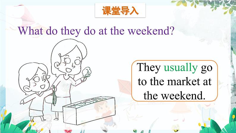 英语教科版五上Module 3  Daily life  Unit 6 At the weekend第1课时 PPT课件04