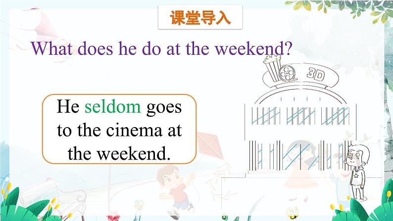 英语教科版五上Module 3  Daily life  Unit 6 At the weekend第1课时 PPT课件05