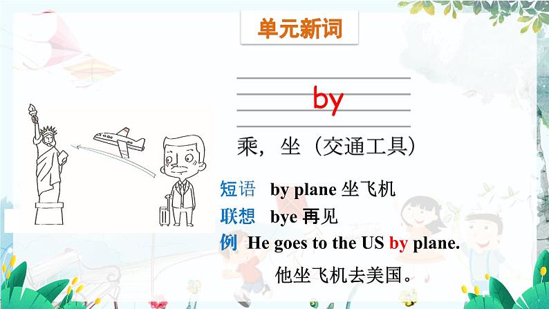 外研一起英语2年级上册 Module 7 Unit 1 How do you go to school PPT课件05