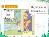 英語外研版一起3年級(jí)上冊(cè) Module 3  Unit 2 They ducks are playing in the rain. PPT課件