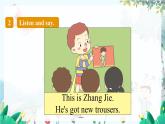 英语外研版一起3年级上册 Module 6  Unit 2 He's got a new shirt. PPT课件