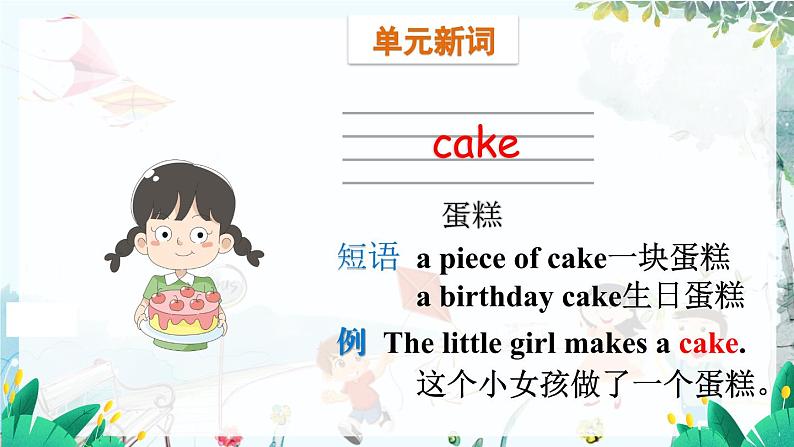 英语外研版一起3年级上册 Module 2  Unit 1 We're making a  cake. PPT课件03