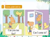 英语外研版一起3年级上册 Module 5  Unit 2 Can I come in PPT课件