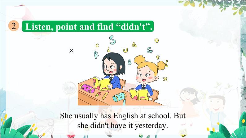 英语外研版一起4年级上册 Module 3 Unit 1 She didn't walk to school yesterday PPT课件第8页