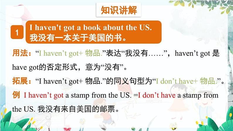 英语外研版一起6年级上册 Module 6 Unit 2   I haven't got a book about the US. PPT课件08