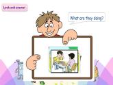 外研版英语四年级上册Module3Unit2What’s the elephant doing（课件＋教案＋练习＋素材）