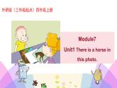 外研版英语四年级上册Module7Unit 1 There is a horse in this photo. （课件＋教案＋练习＋素材）