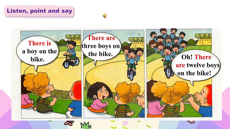 外研版英语四年级上册Module7Unit2There are twelve boys on the bike（课件＋教案＋练习＋素材）05