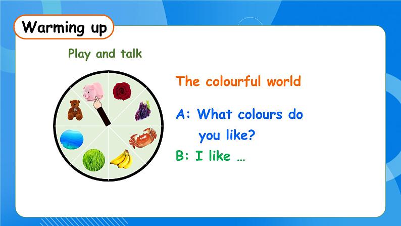 【核心素养】人教版英语三年级上册-Unit 5 The colourful world  Part B Let's learn & Listen and do课件+教案+习题06