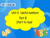 【核心素养】人教版英语三年级上册-Unit 6 Useful numbers  Part B Start to read课件+教案+习题