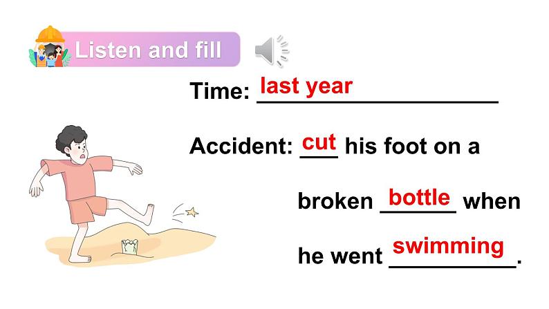 Unit 4 Accidents 第1课时 (Parts 1 & 2)（课件+素材）-2024-2025学年Join in 外研剑桥英语六年级上册08