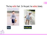 外研版英語五年級(jí)上冊(cè)Module6 Unit2 He ran very fast（課件＋教案＋練習(xí)＋素材）