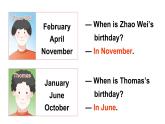 Unit 1 When is your birthday  第3課時(shí)（Parts 4, 5, 6a, 6b ）（課件+素材）-2024-2025學(xué)年Join in 外研劍橋英語(yǔ)四年級(jí)上冊(cè)