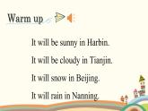 外研版（三起）英語(yǔ)六年級(jí)下冊(cè) Unit 2 It will snow in Harbin課件