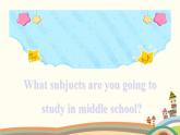 外研版（三起）英语六年级下册 Unit 2 What are you going to study课件