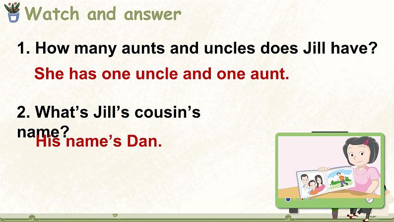 Module 2 My family, my friends and me Unit 4 Do you have any cousins？ 第2课时（课件+素材）2024-2025学年牛津上海版（三起）英语四年级上册08